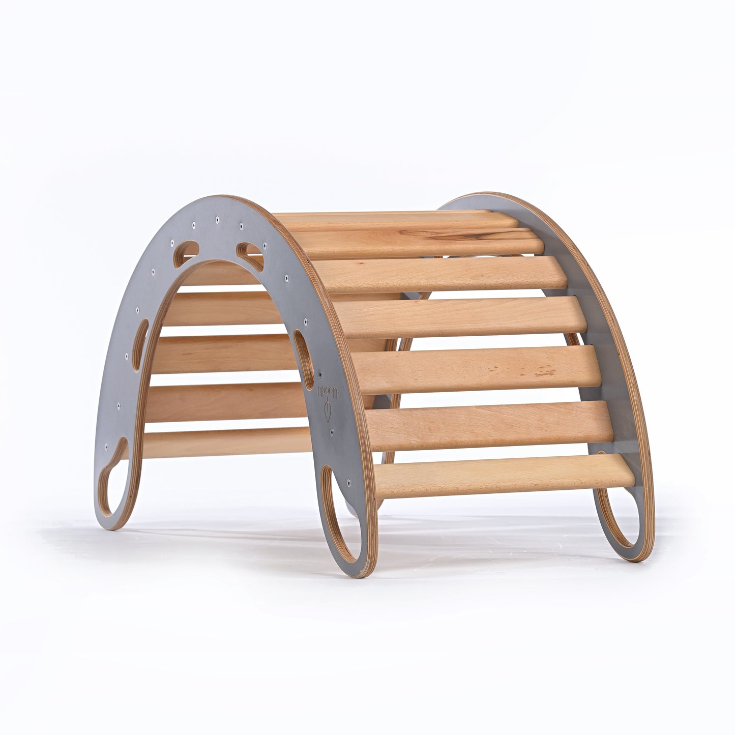 Grey wooden rocker